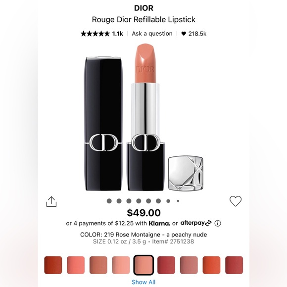 Dior lipstick 100% original new - Picture 1 of 9